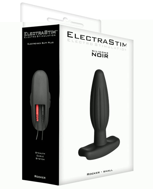 ElectraStim Accessory - Silicone Noir Rocker Butt Plug - Small