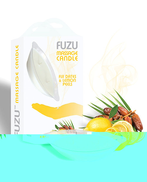 Fuzu Massage Candle - 4 oz Fiji Dates & Lemon Peel