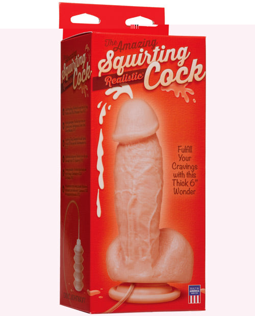 Squirting Realistic Cock w/Splooge Juice - Flesh