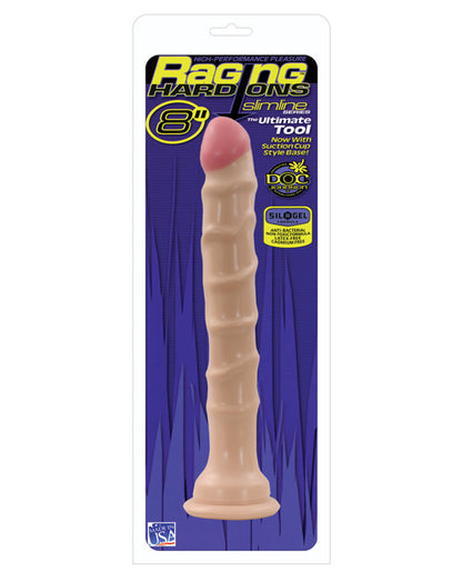 Raging Hard Ons Slimline 8" Dong w/Suction Cup