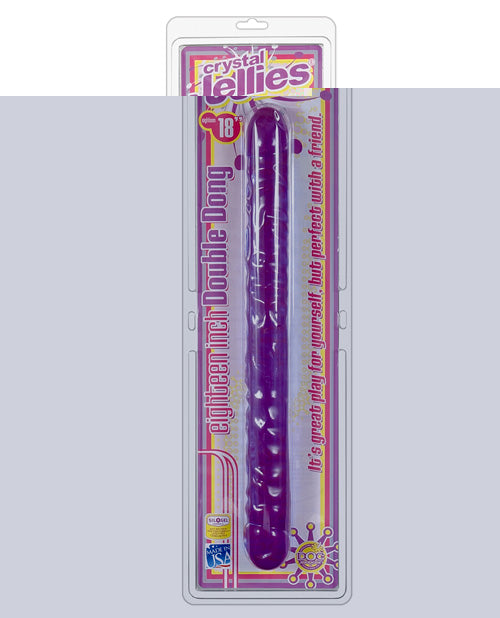 Crystal Jellies 18" Double Dong - Purple