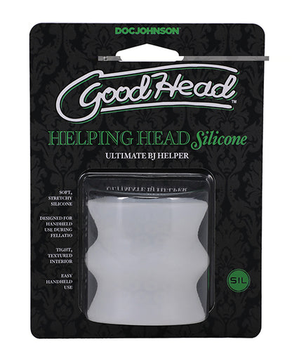 GoodHead Helping Head Silicone Stroker - Frost