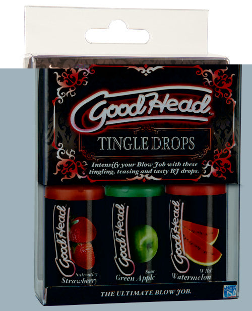 GoodHead Tingle Drops Kit - Strawberry/Green Apple/Watermelon