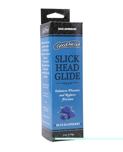 GoodHead Slick Head Glide Boxed - 4 oz Blue Raspberry