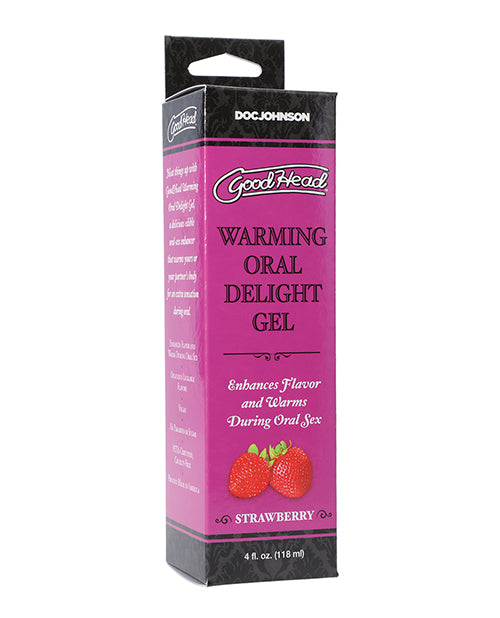 GoodHead Warming Oral Delight Gel - 4 oz Strawberry