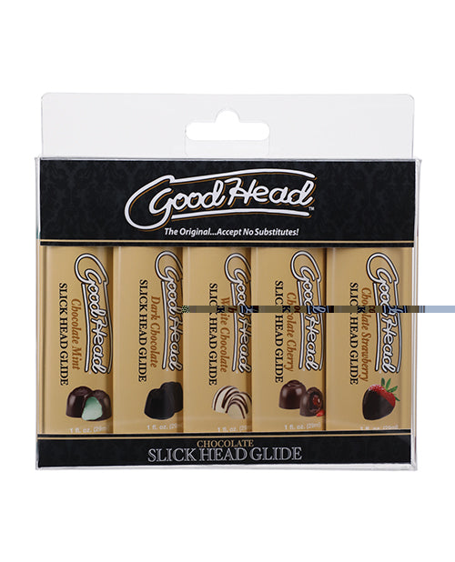 GoodHead Chocolate Slick Head Glide - Asst. Flavors Pack of 5