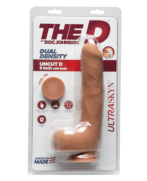 The D 9" Dual Density Uncut D w/Balls - Caramel