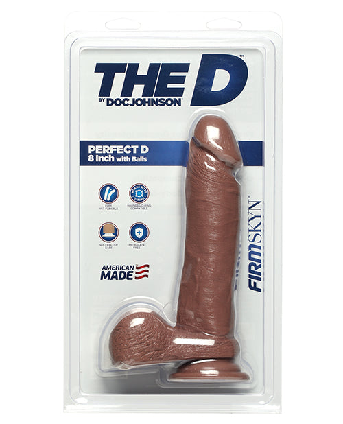 The D 8" Perfect D w/Balls - Caramel