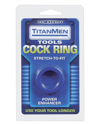 Titanmen Tools Cock Ring - Blue