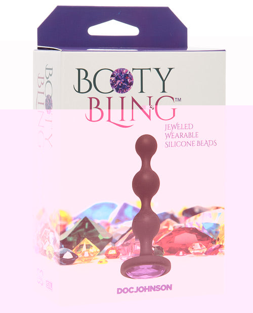 Booty Bling Wearable Silicone Beads - Purple