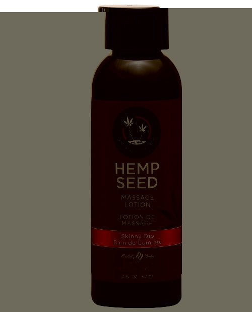 Earthly Body Hemp Seed Massage Lotion - 2 oz Skinny Dip