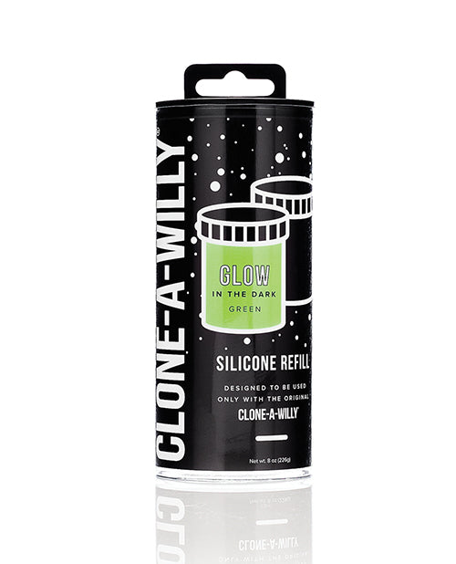 Clone-A-Willy Silicone Glow In The Dark Refill - Green