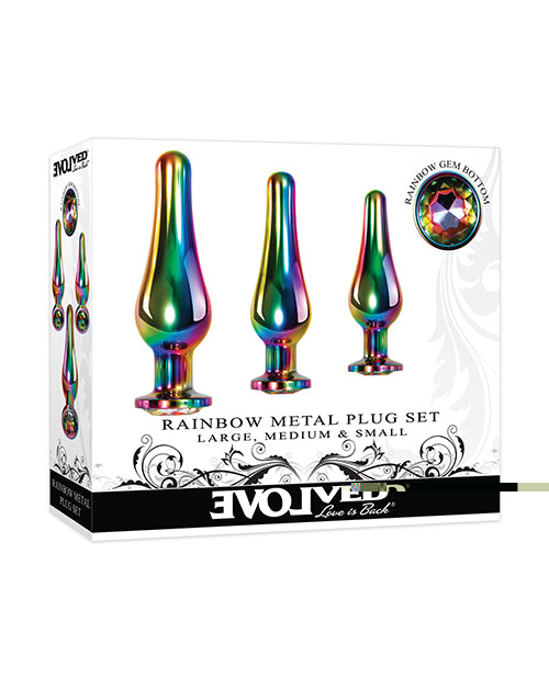 Evolved Rainbow Metal Plug set