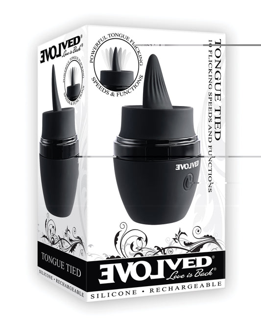Evolved Tongue Tied Flicking Massager - Black