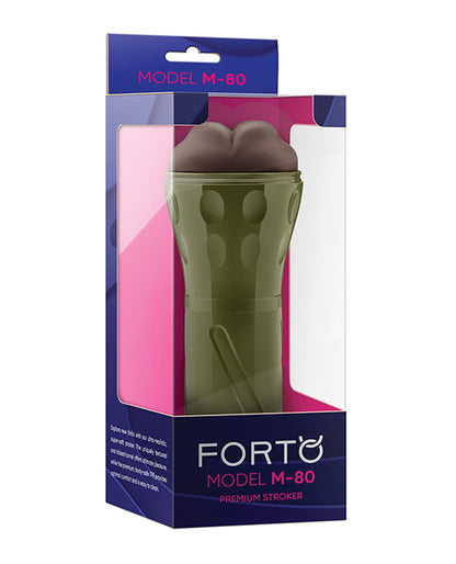 Forto Model M-80 Hard-Side Mouth Masturbator - Dark