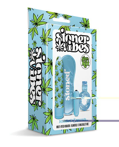 Stoner Vibes Kush & Smush Stash Kit - Blue