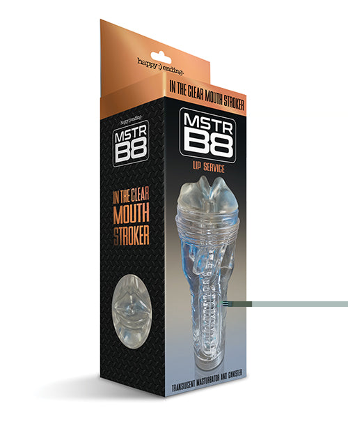 MSTR B8 In the Clear Mouth Stroker - Clear