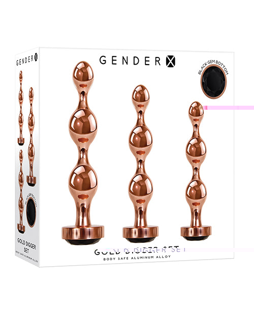 Gender X Gold Digger Set - Rose Gold/Black