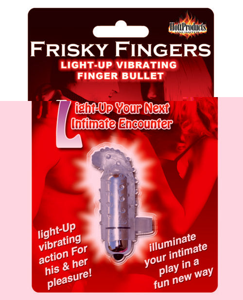 Frisky Finger Light Up Vibrating Finger Bullet - Clear