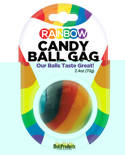 Rainbow Candy Ball Gag - Strawberry