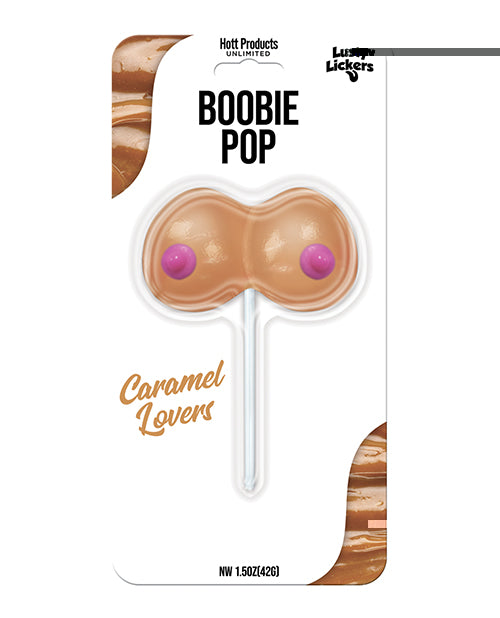 Lusty Lickers Boobie Pop - Caramel Lovers