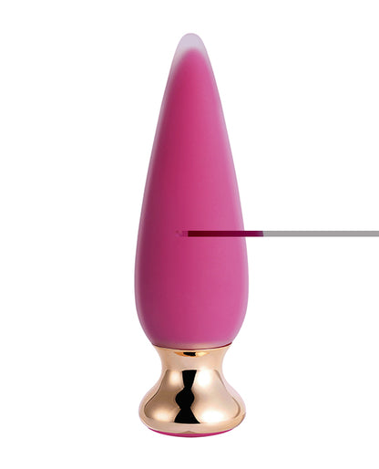 Doro Plus Vibrating Anal Plug w/Remote Control - Pink