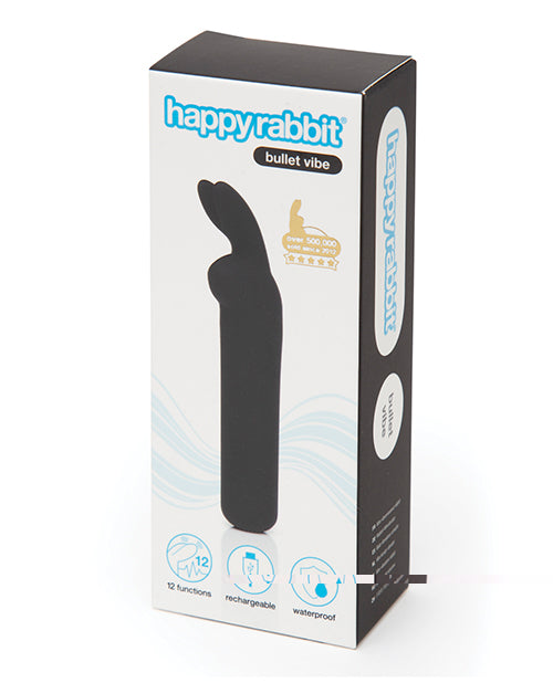 Happy Rabbit Rechargeable Bullet - Black