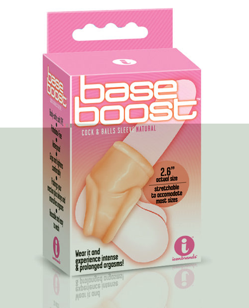 The 9's Base Boost Cock & Balls Sleeve - Natural