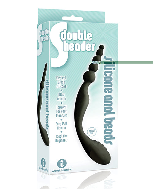 The 9's S Double Header Double Ended Silicone Anal Beads