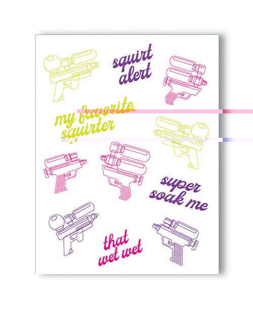 Squirt Alert Naughty Greeting Card