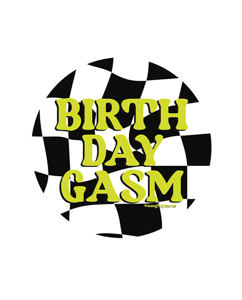 Birthday-Gasm Naughty Sticker - Pack of 3