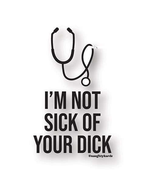 Sick Dick Naughty Sticker - Pack of 3