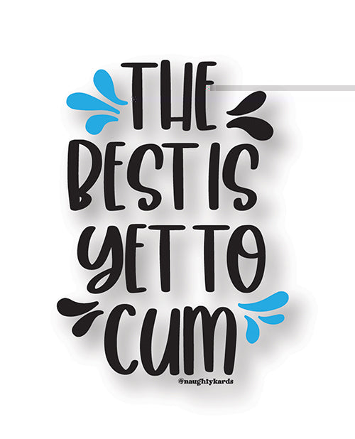 Yet 2 Cum Naughty Sticker - Pack of 3