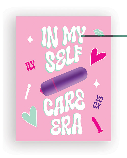 Self Care Era Naughty Greeting Card w/Rock Candy Vibrator & Fresh Vibes Towelettes