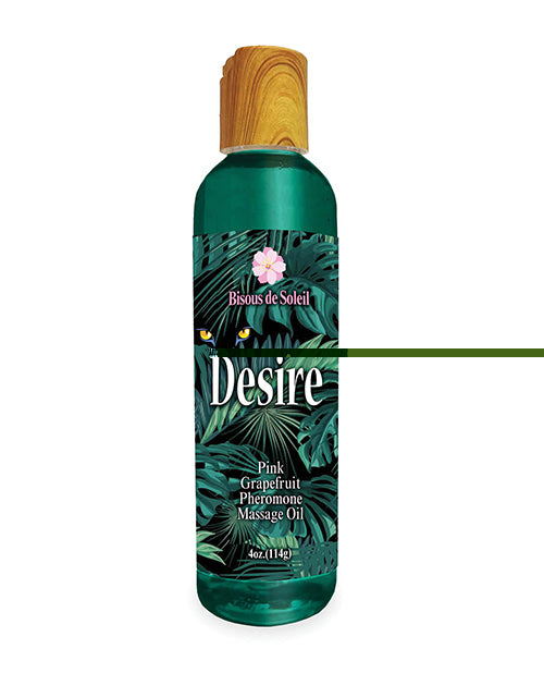 Desire Pheromone Massage Oil - 4 oz Pink Grapefruit