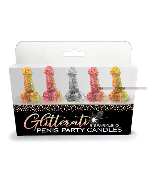 Glitterati Penis Party Candle - Pack of 5