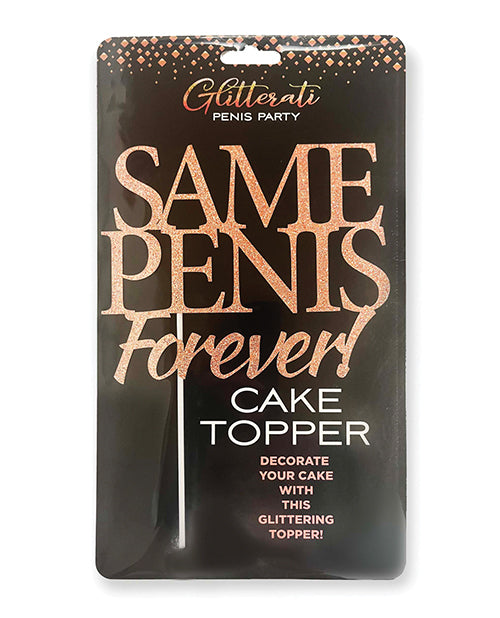 Glitterati Same Penis Forever Cake Topper