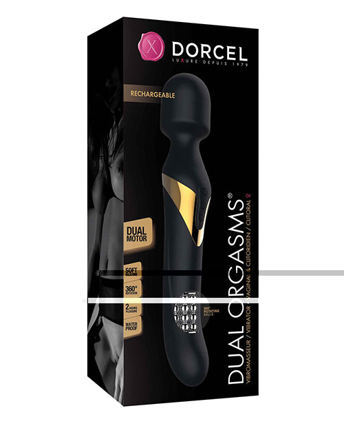 Dorcel Dual Orgasms Wand - Black/Gold