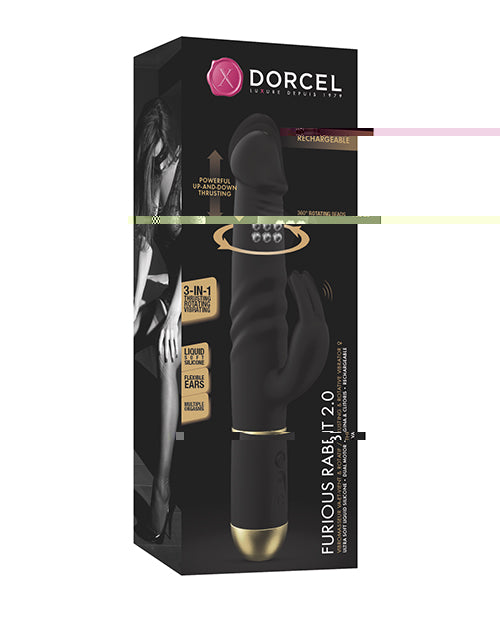 Dorcel Thrusting & Spinning Furious Rabbit 2.0 - Black