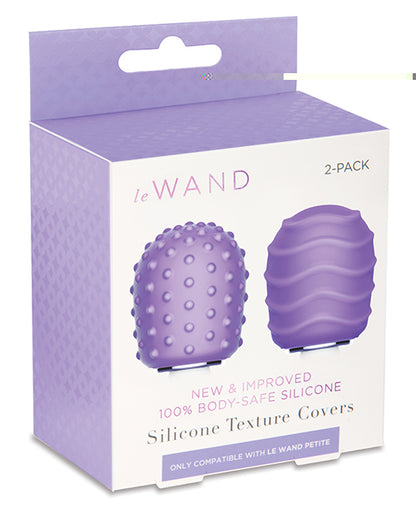 Le Wand Petite Pack of 2 Silicone Texture Covers - Violet