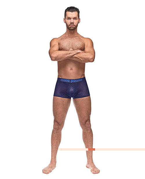 Diamond Mesh Mini Short Blue XL