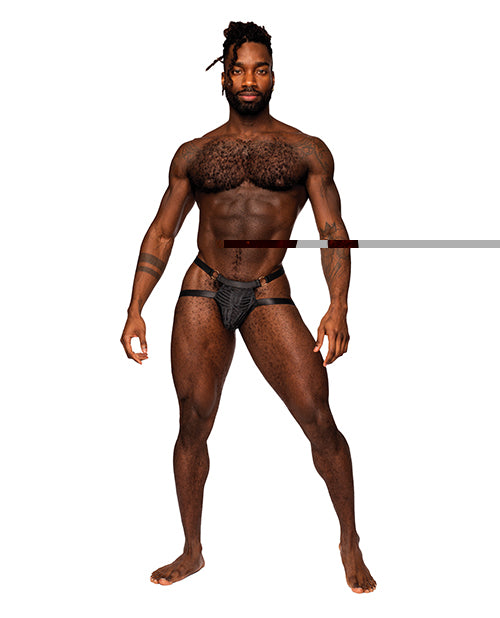 Rude Awakening Mesh Ring Jock Black L/XL