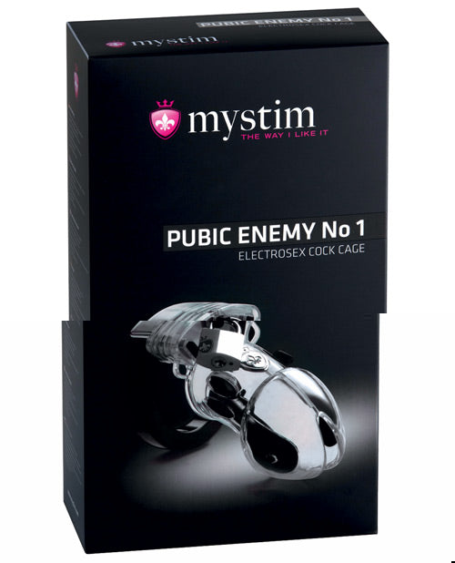 Mystim Pubic Enemy #1 Cock Cage - Clear