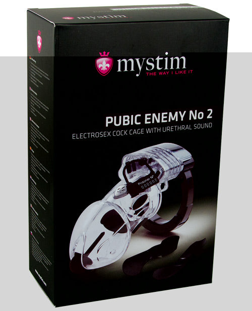 Mystim Pubic Enemy #2 Cock Cage - Clear