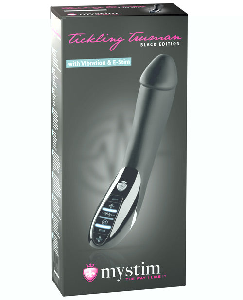 Mystim Tickling Truman eStim Vibrator Black Edition - Black