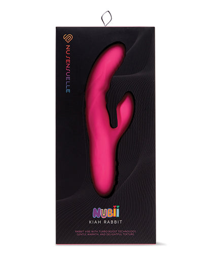 Nu Sensuelle Nubii Kiah Turbo Boost & Heating Dual Stim Rabbit - Pink