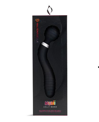 Nu Sensuelle Lolly Double-Ended Flexible Nubii Wand - Black