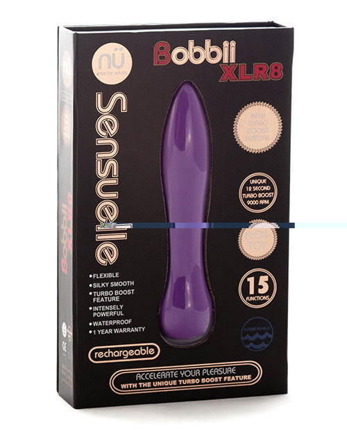 Nu Sensuelle Bobbii Flexible Vibe XLR8 Turbo Boost - Ultra Violet