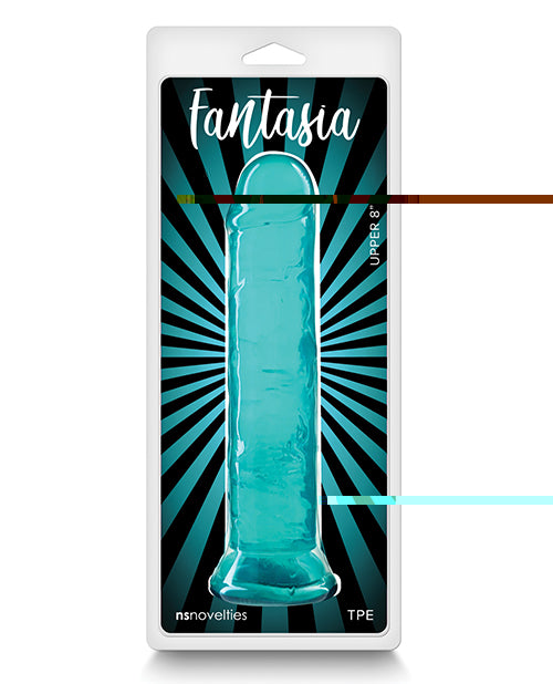 Fantasia Upper 8" Dildo - Teal