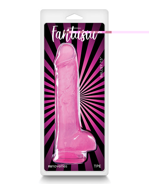 Fantasia Ballsy 7.5" Dildo - Pink